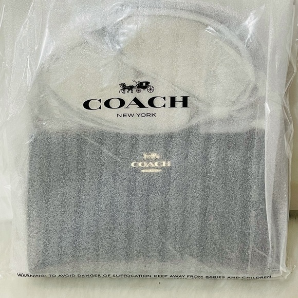 NWT Coach Zip Top Black Leather Crossbody Bag - Picture 5 of 9